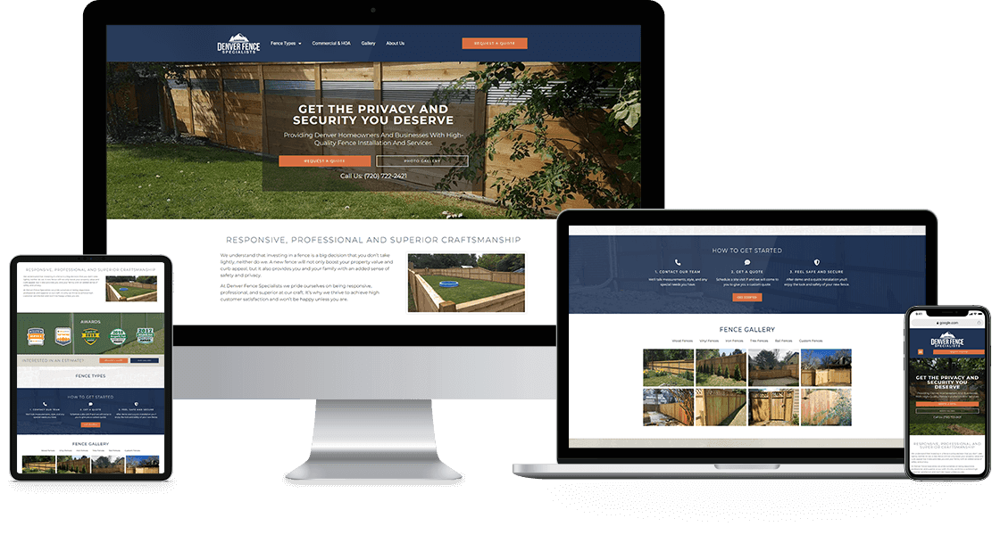 Denver Fence website design