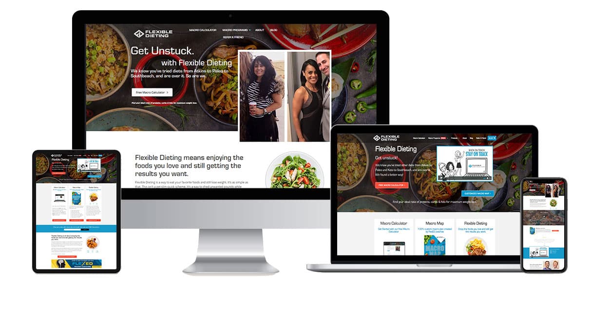 Flexible Dieting website design