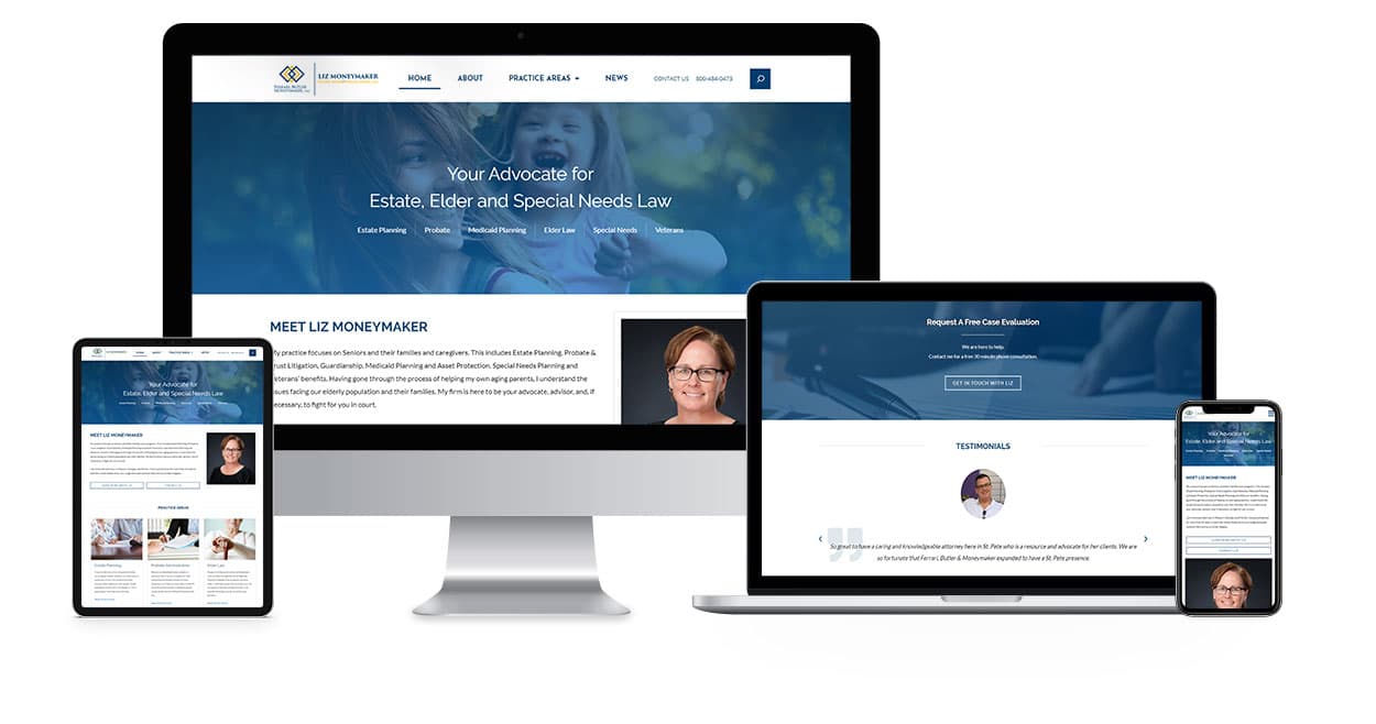 Liz Money Maker website design