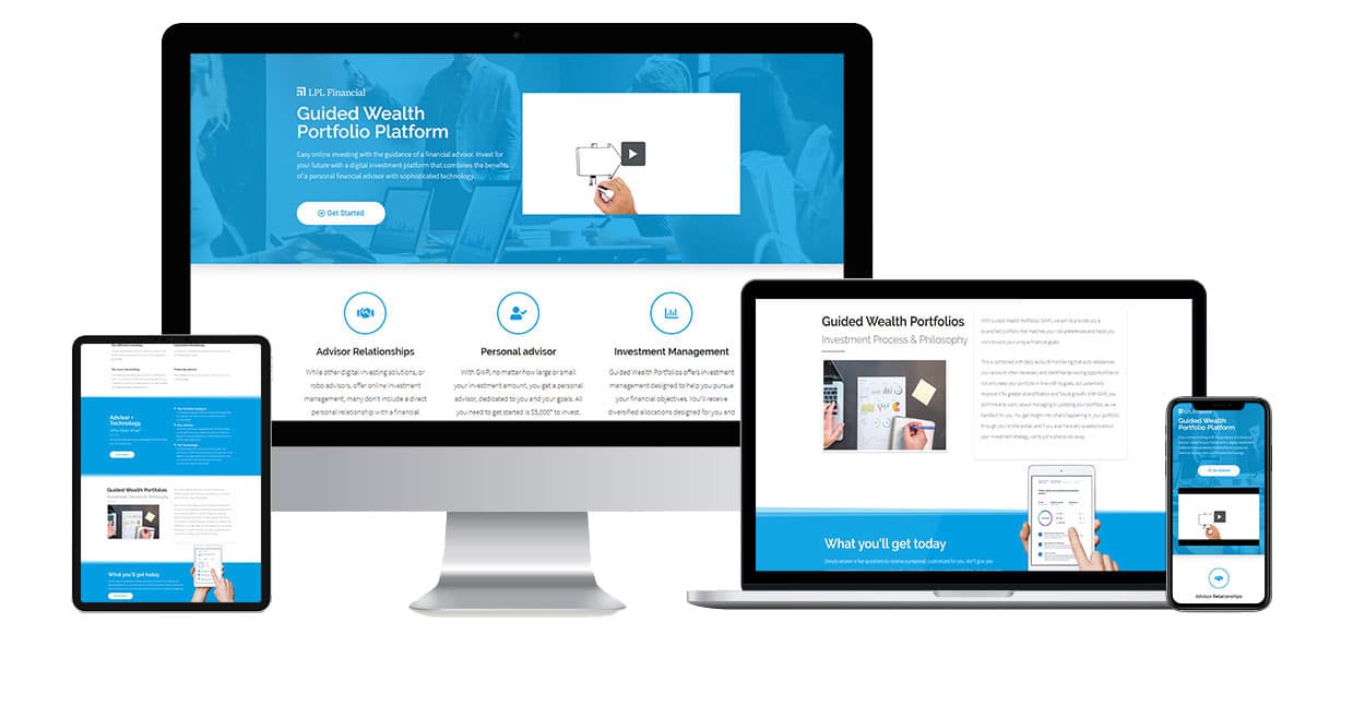 Guided Wealth Portfolio Platform website design