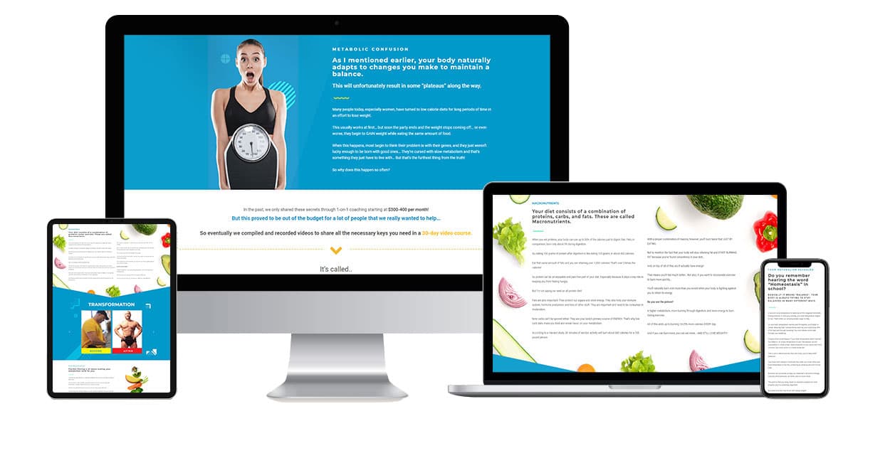 Macro Diet Coaching website design