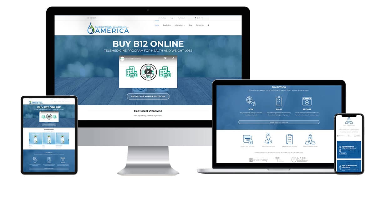 Buy B12 Online website design