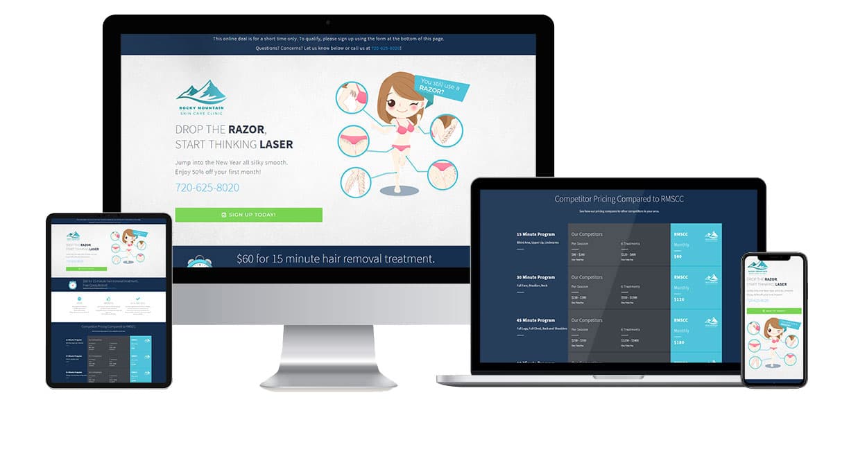 Rocky Mountain Skin Care Clinic website design