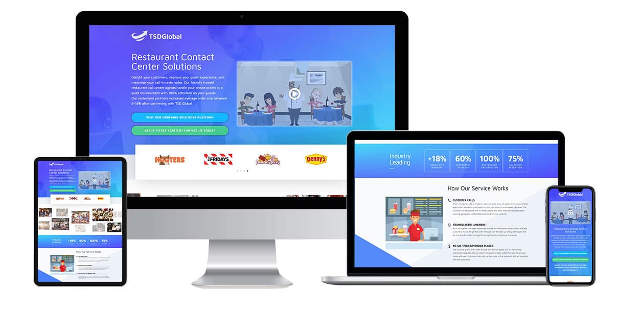 TSD Global website design