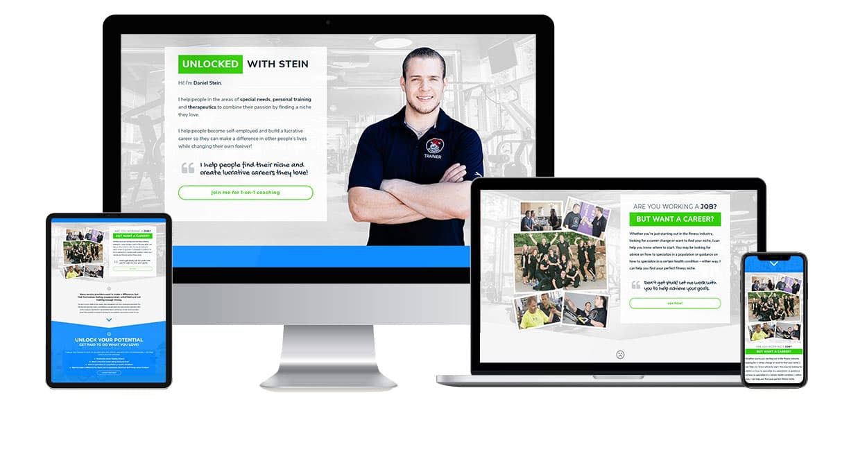 Unlocked With Stein website design